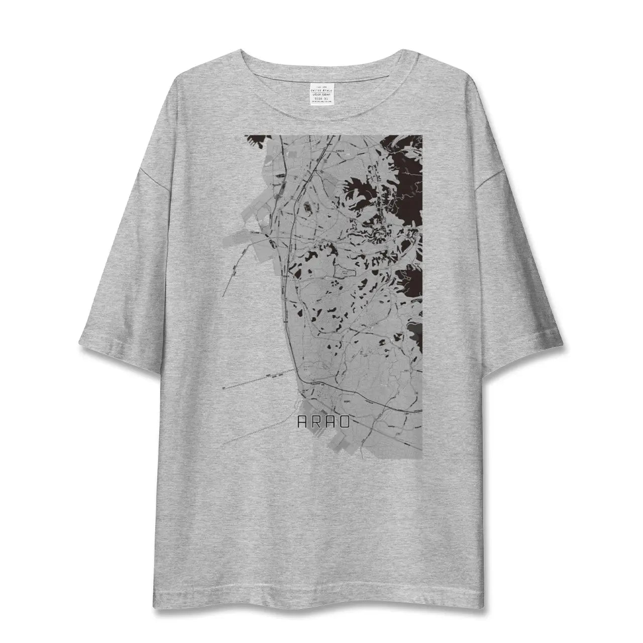 【荒尾(熊本県)】地図柄ビッグシルエットTシャツ