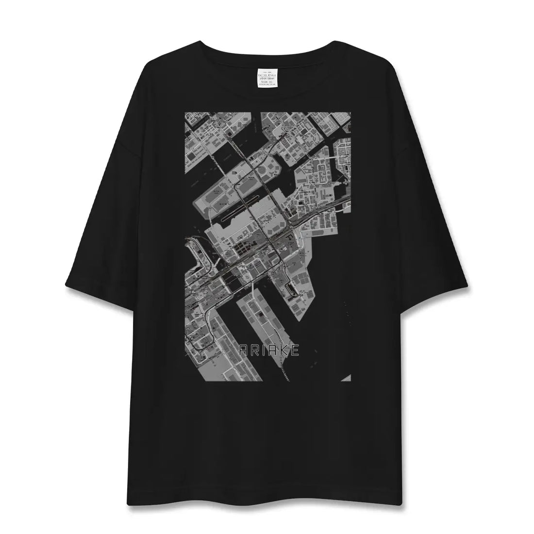 【有明(東京都)】地図柄ビッグシルエットTシャツ