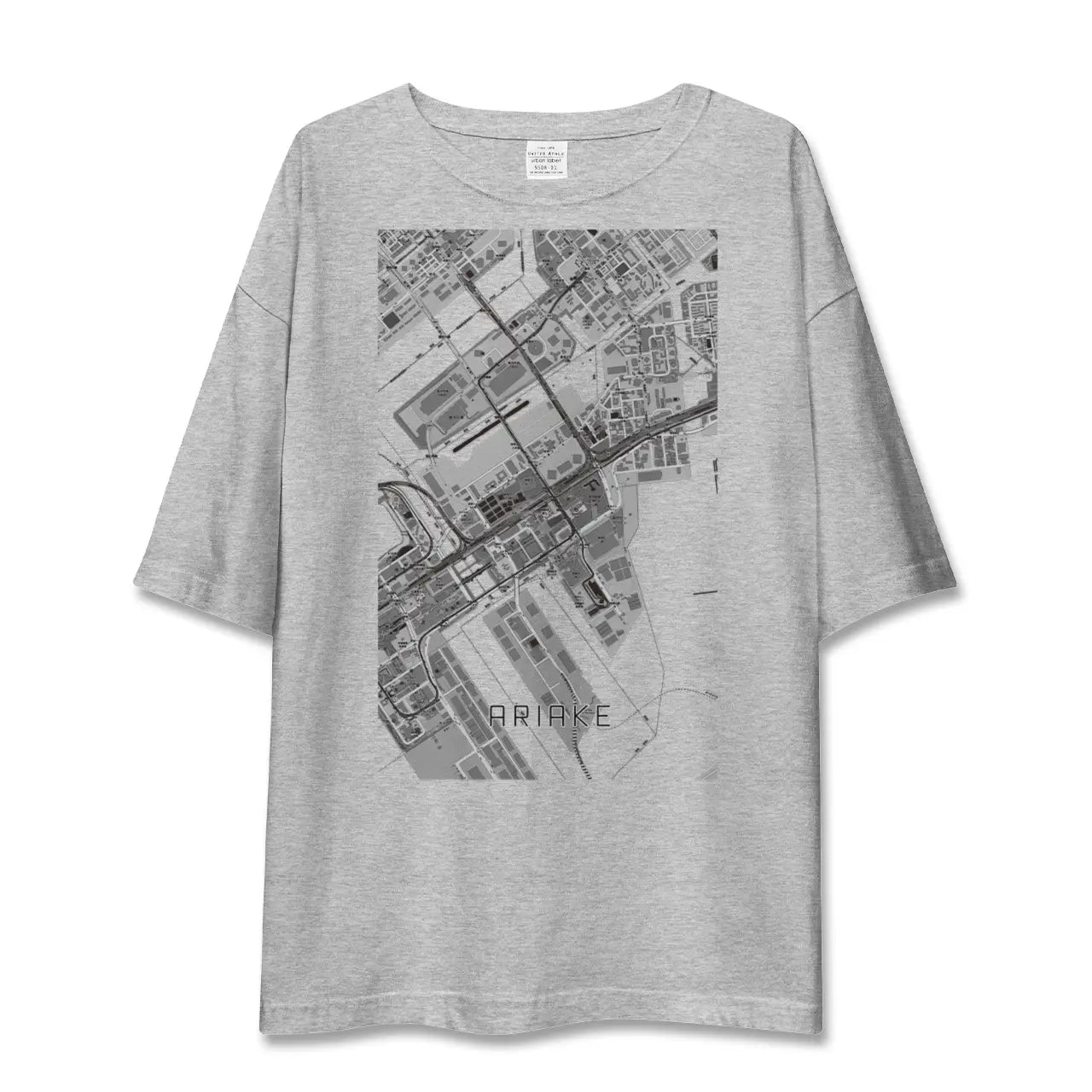 【有明(東京都)】地図柄ビッグシルエットTシャツ