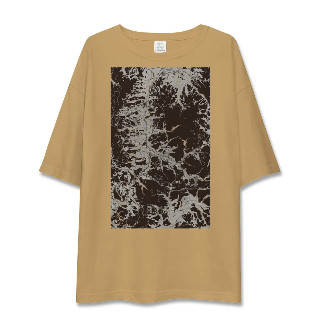 【有田(佐賀県)】地図柄ビッグシルエットTシャツ