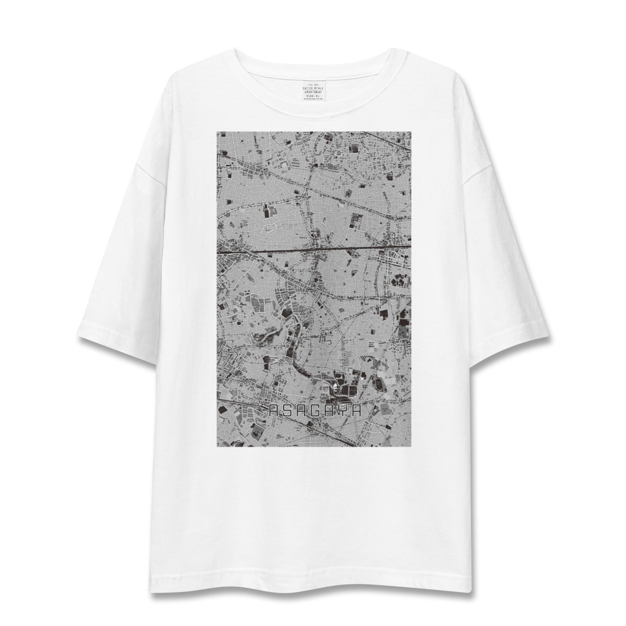 【阿佐ケ谷(東京都)】地図柄ビッグシルエットTシャツ