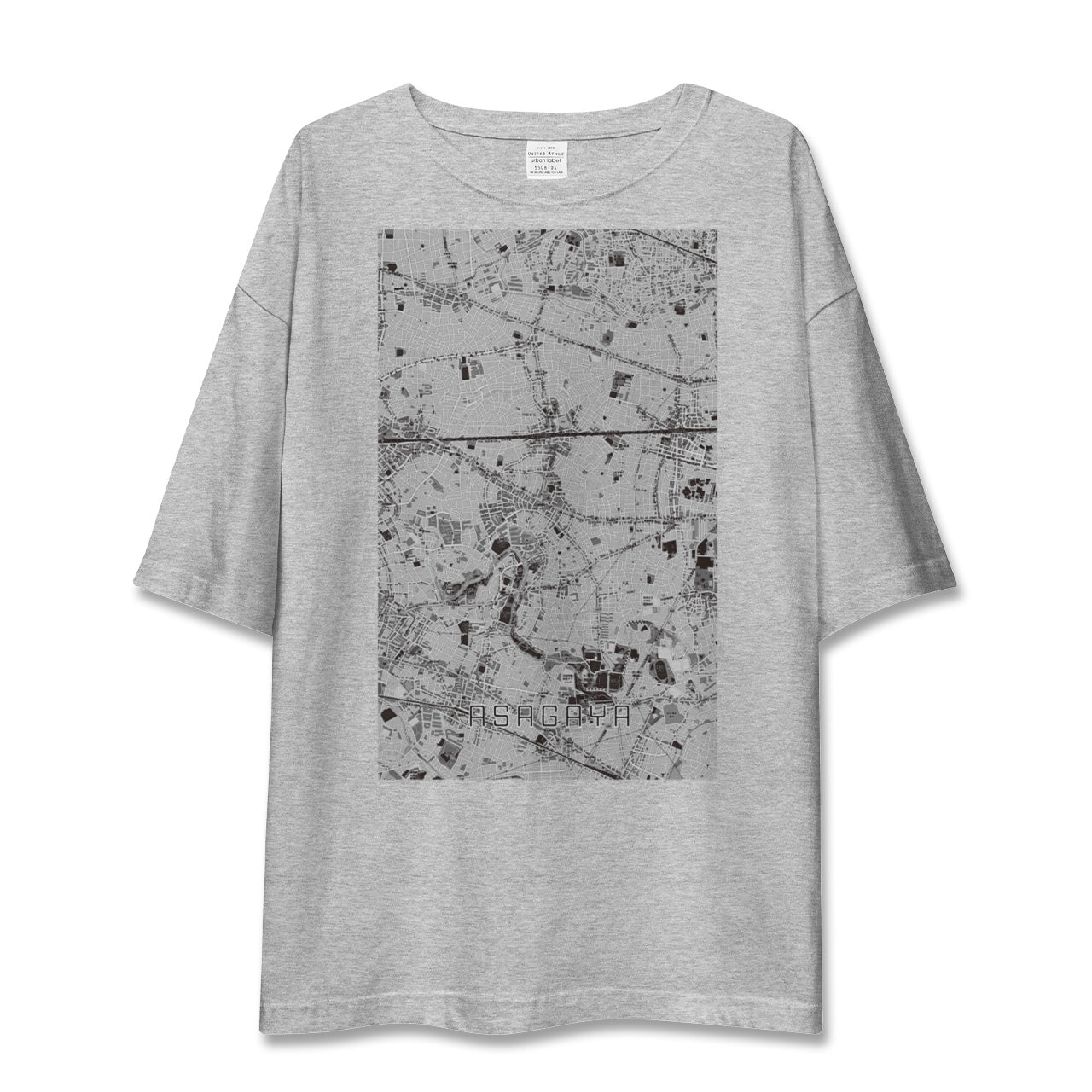 【阿佐ケ谷(東京都)】地図柄ビッグシルエットTシャツ
