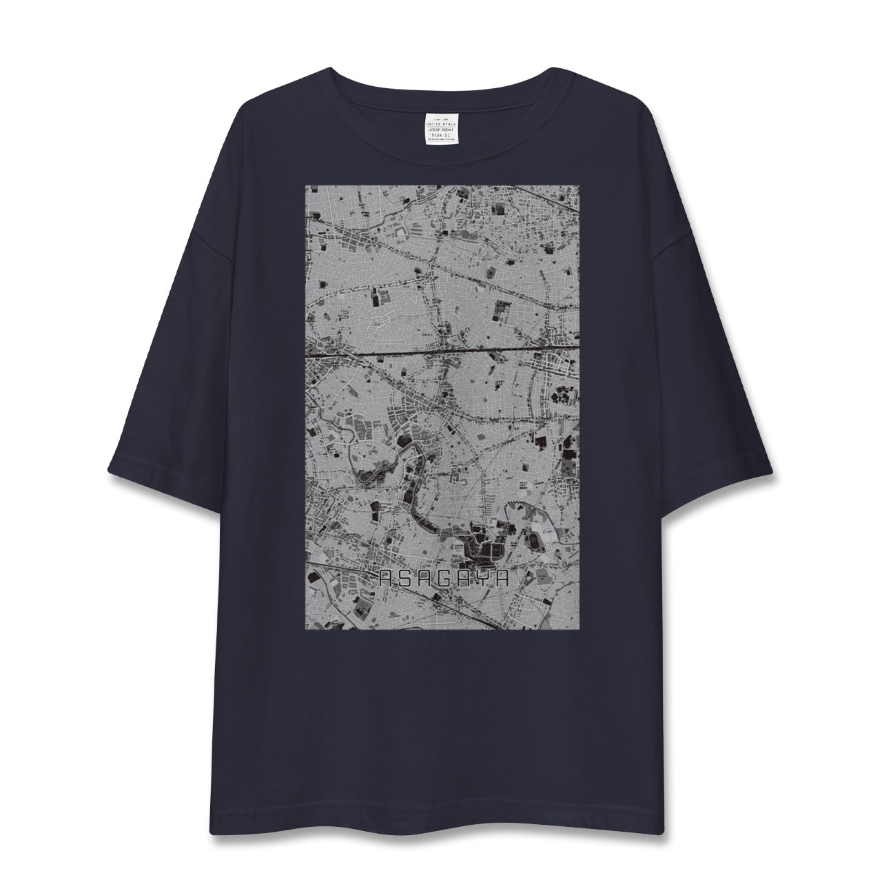 【阿佐ケ谷(東京都)】地図柄ビッグシルエットTシャツ