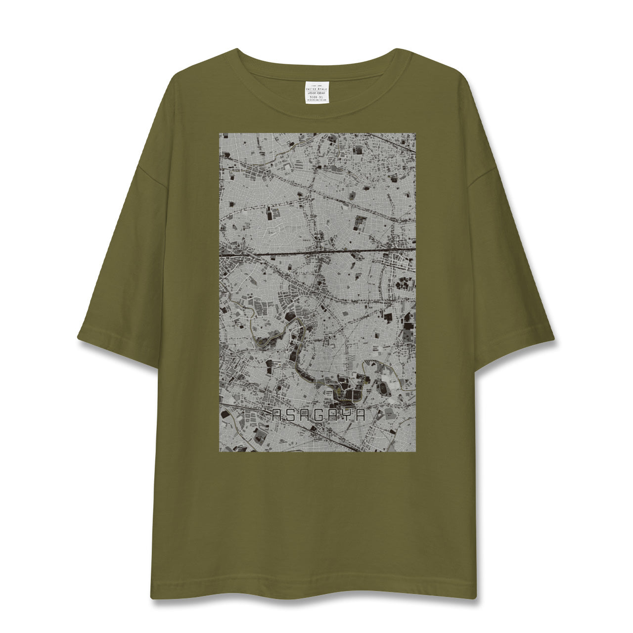 【阿佐ケ谷(東京都)】地図柄ビッグシルエットTシャツ