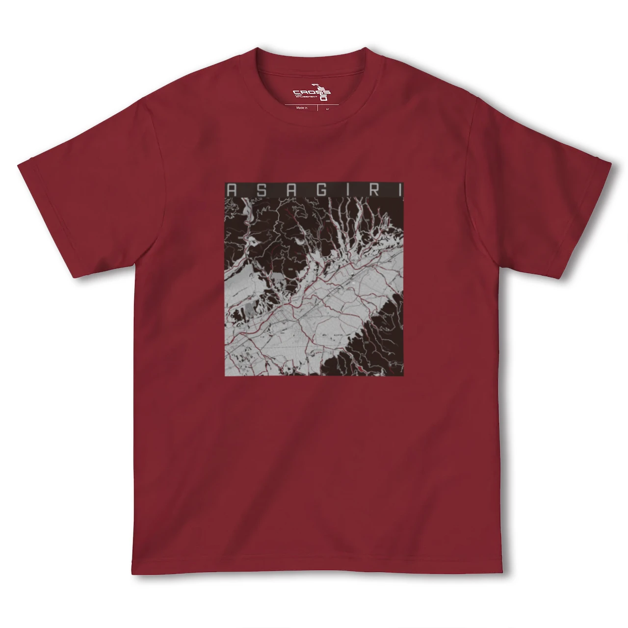 【あさぎり(熊本県)】地図柄ヘビーウェイトTシャツ