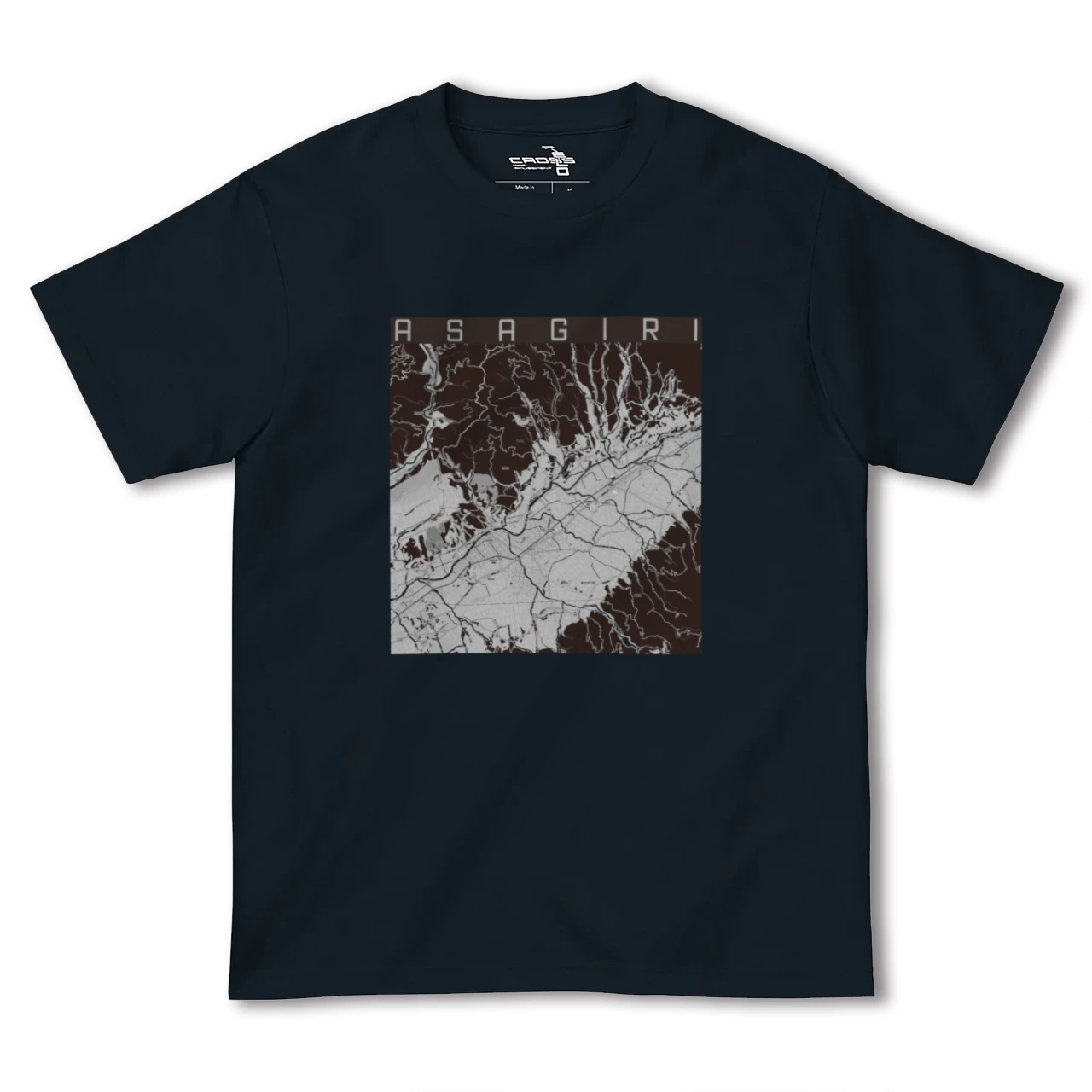 【あさぎり(熊本県)】地図柄ヘビーウェイトTシャツ