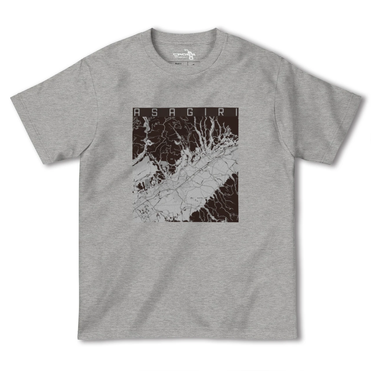 【あさぎり(熊本県)】地図柄ヘビーウェイトTシャツ