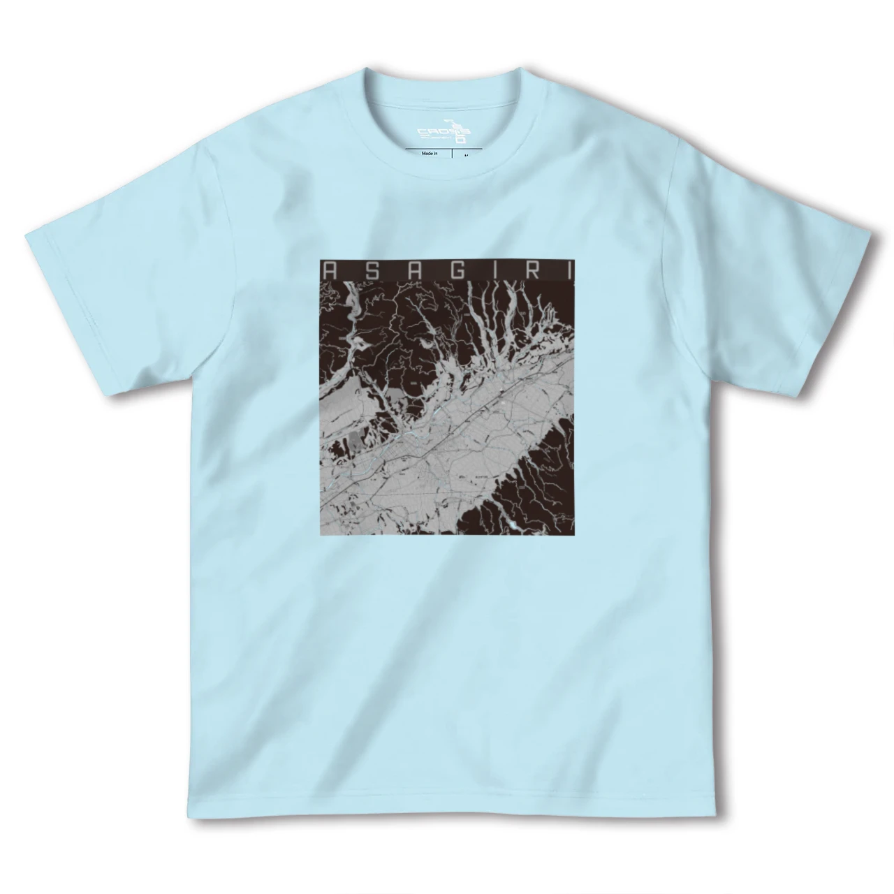 【あさぎり(熊本県)】地図柄ヘビーウェイトTシャツ