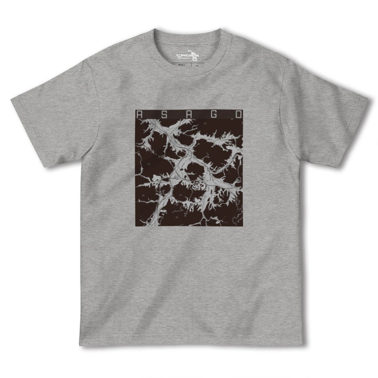 【朝来(兵庫県)】地図柄ヘビーウェイトTシャツ