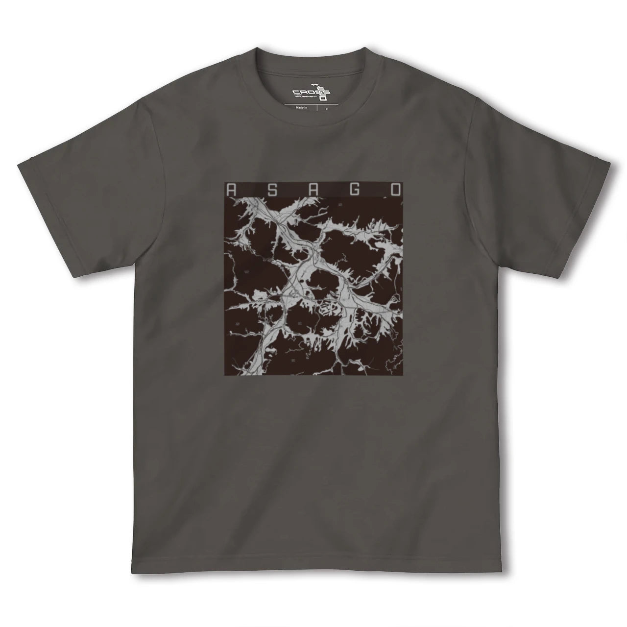 【朝来(兵庫県)】地図柄ヘビーウェイトTシャツ