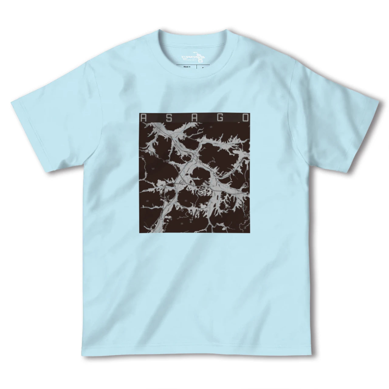 【朝来(兵庫県)】地図柄ヘビーウェイトTシャツ