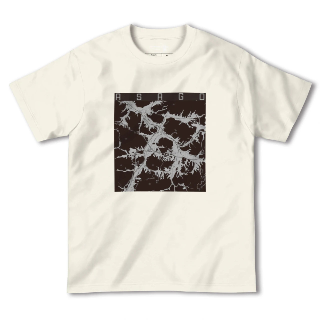 【朝来(兵庫県)】地図柄ヘビーウェイトTシャツ