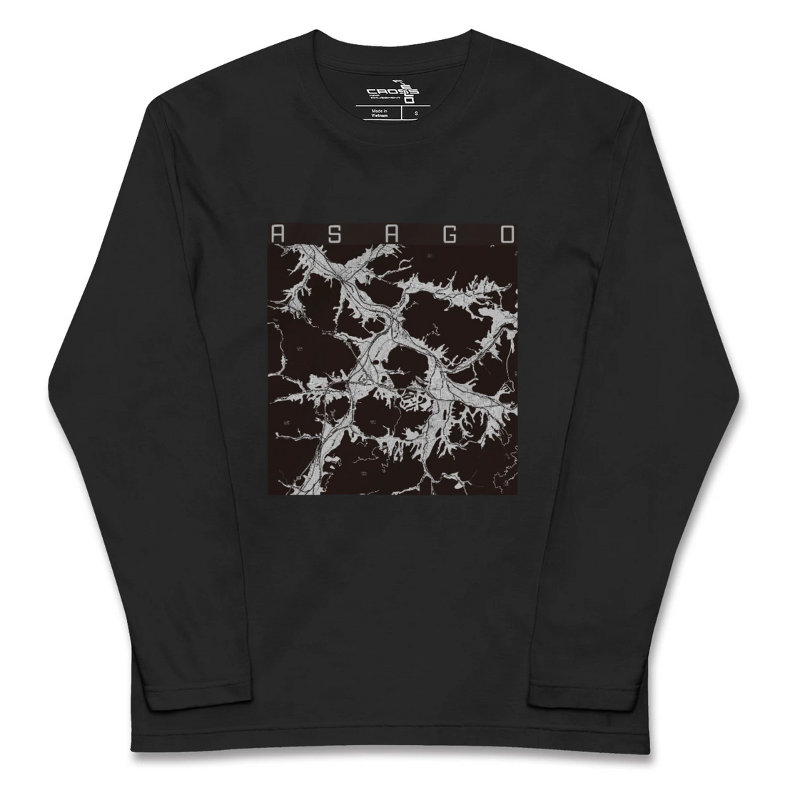 【朝来(兵庫県)】地図柄ロングスリーブTシャツ