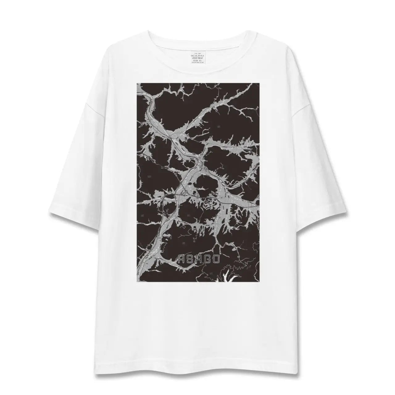 【朝来(兵庫県)】地図柄ビッグシルエットTシャツ