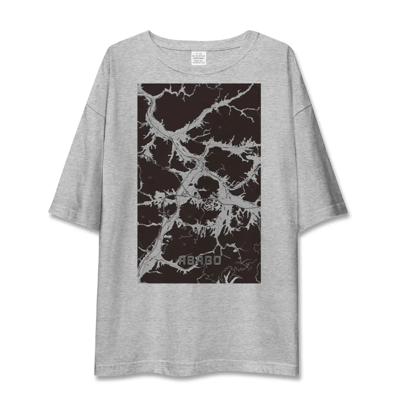 【朝来(兵庫県)】地図柄ビッグシルエットTシャツ