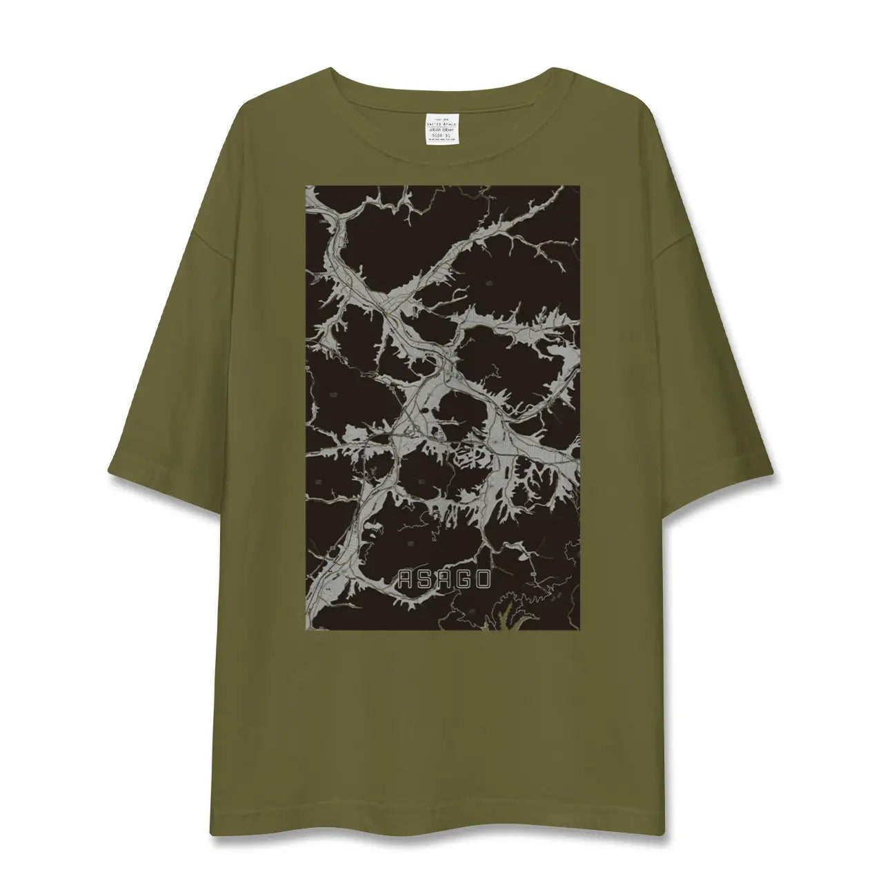 【朝来(兵庫県)】地図柄ビッグシルエットTシャツ