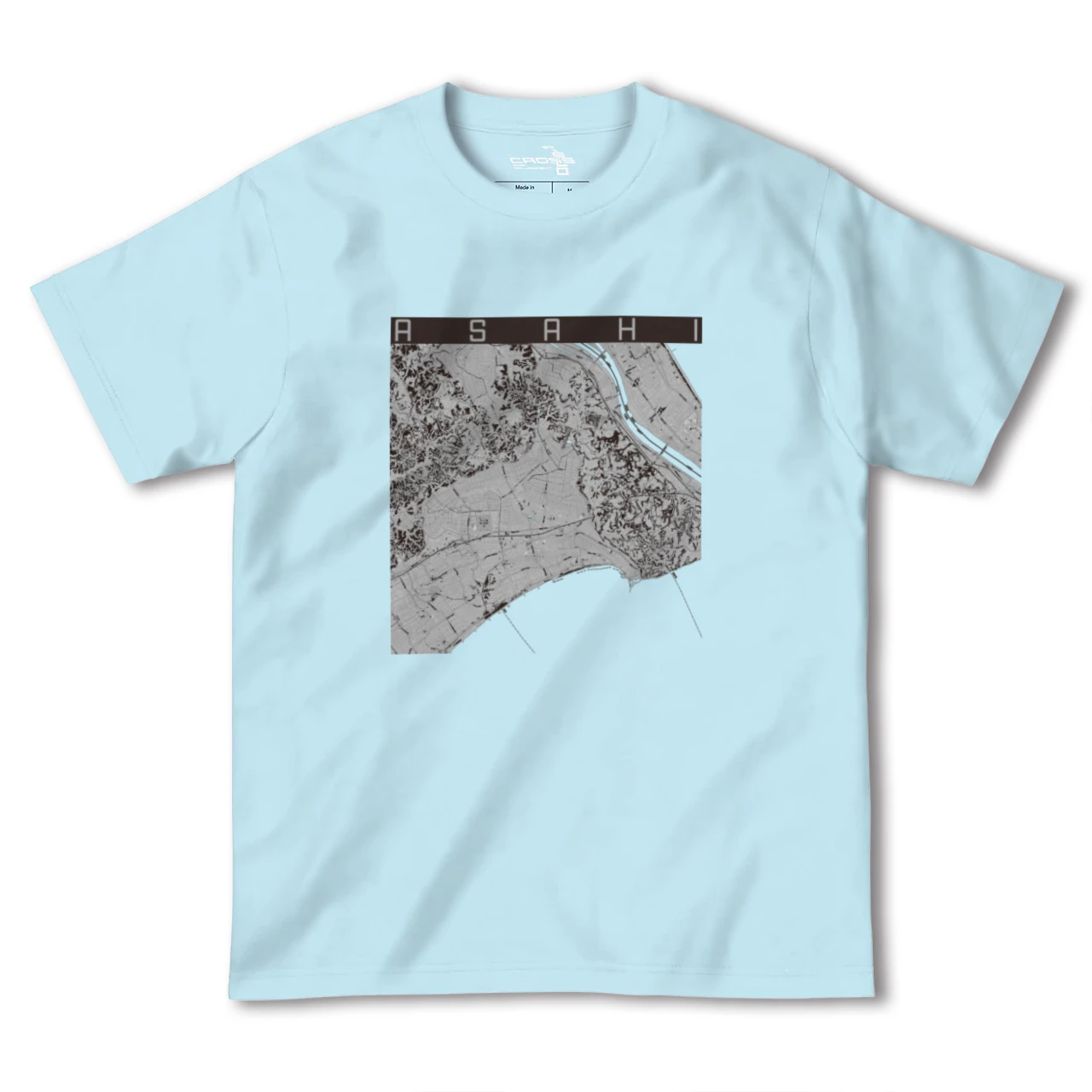 【旭(千葉県)】地図柄ヘビーウェイトTシャツ