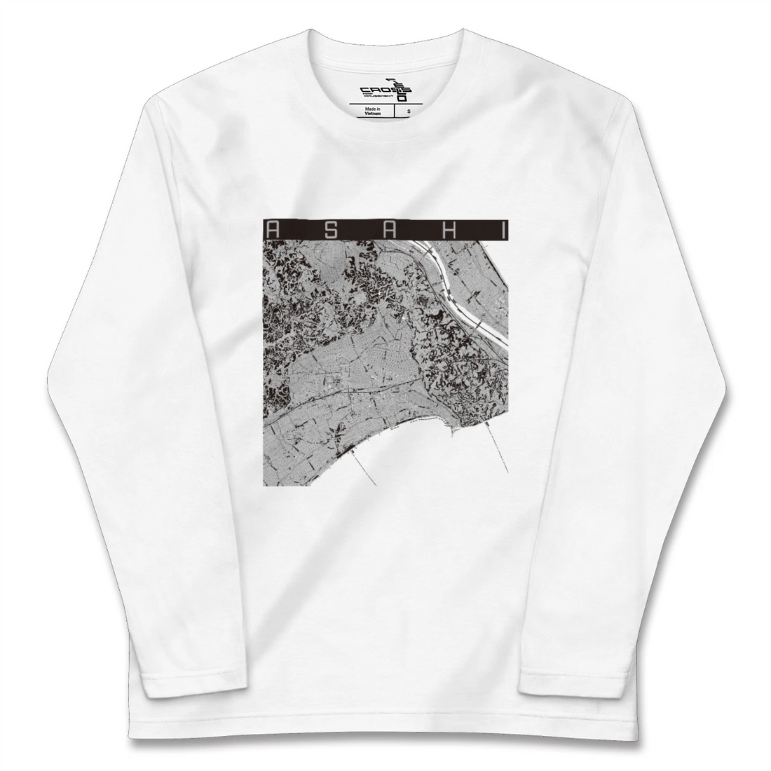 【旭(千葉県)】地図柄ロングスリーブTシャツ