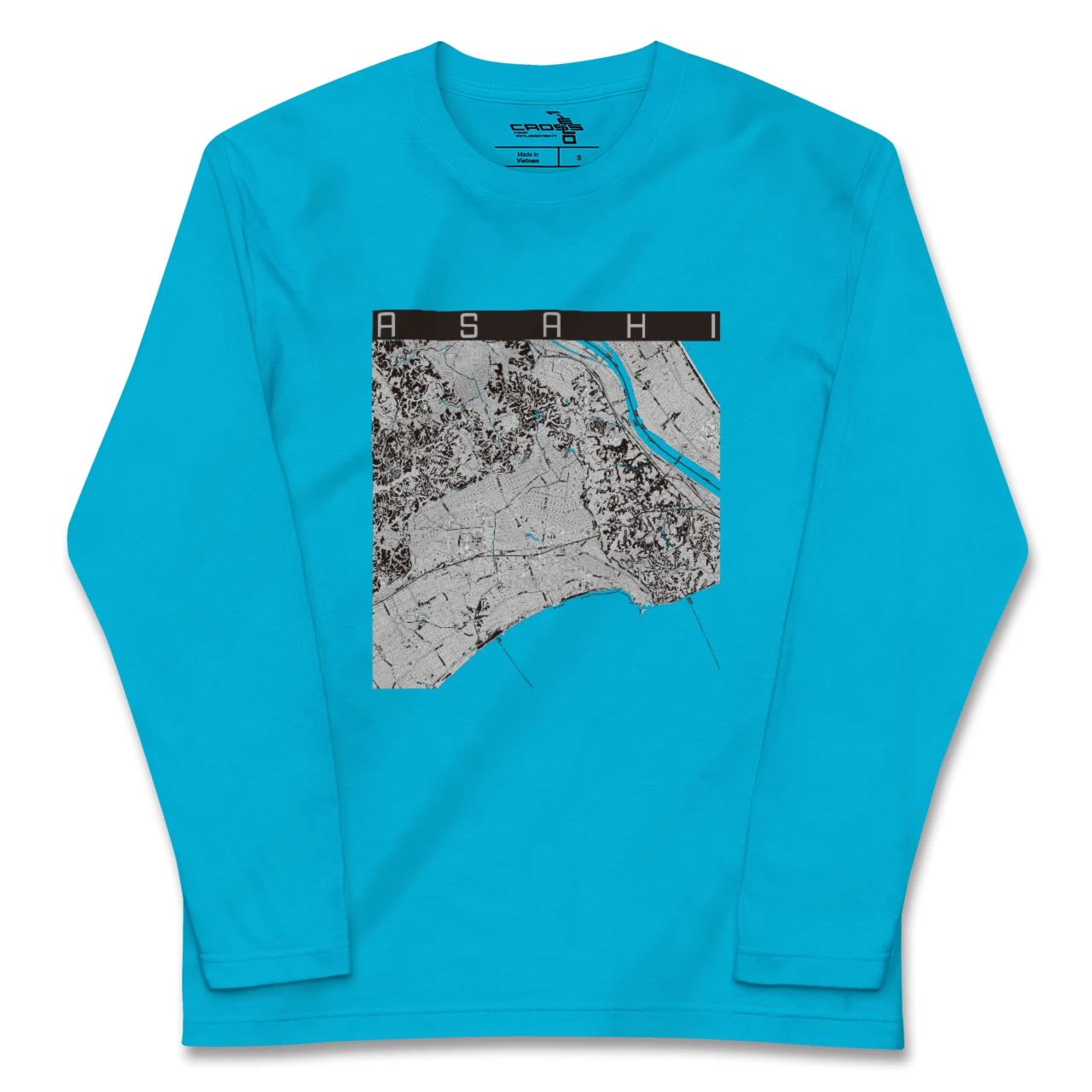 【旭(千葉県)】地図柄ロングスリーブTシャツ