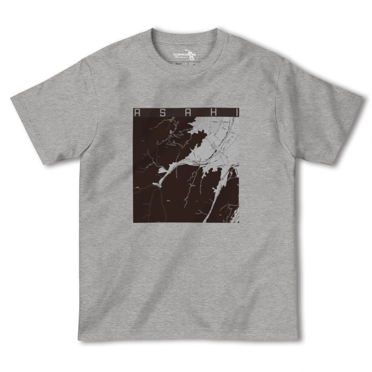 【朝日(長野県)(長野県)】地図柄ヘビーウェイトTシャツ