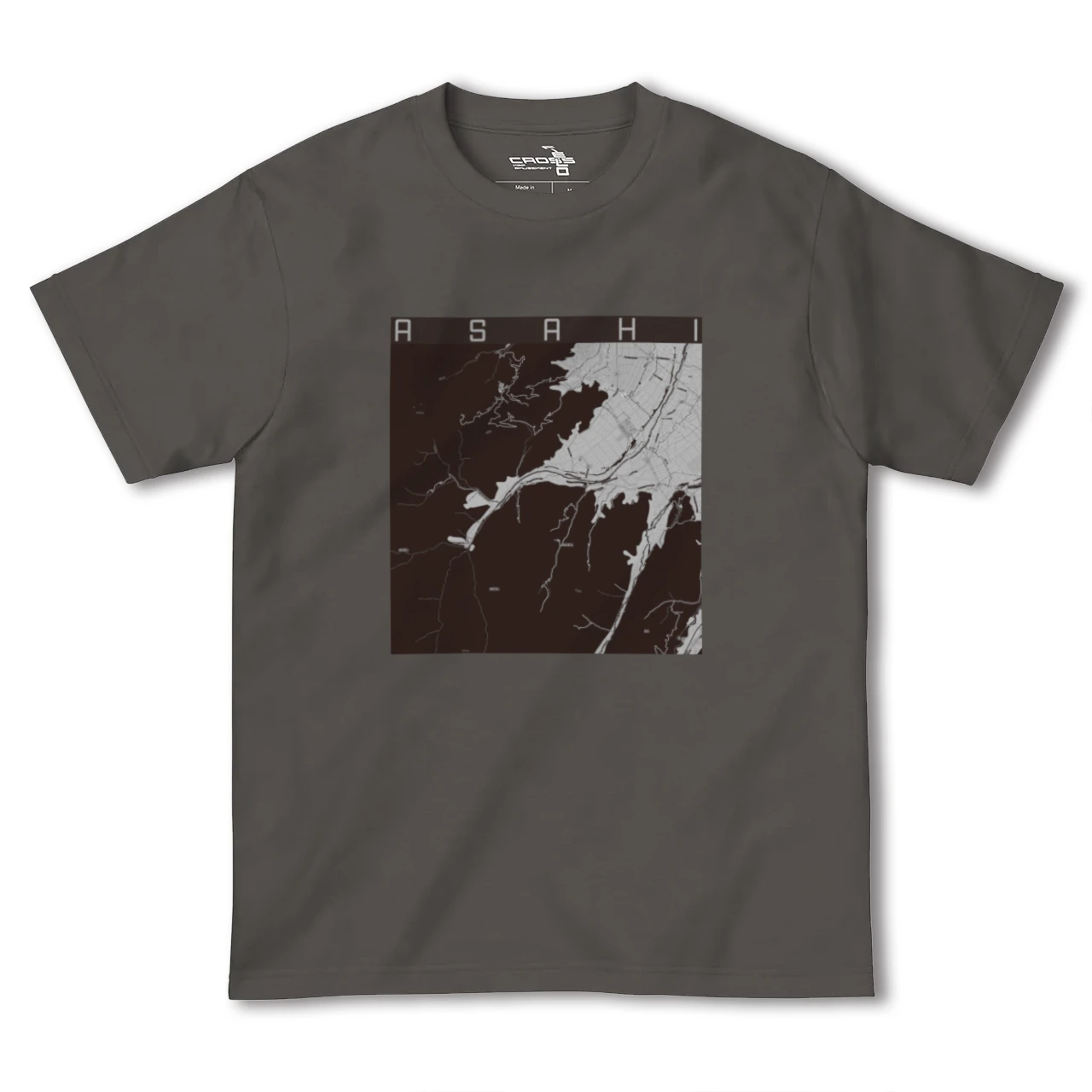 【朝日(長野県)(長野県)】地図柄ヘビーウェイトTシャツ