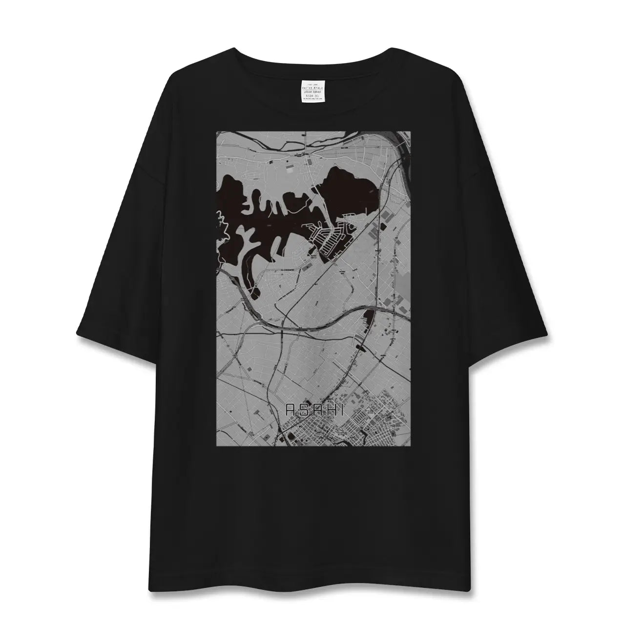 【朝日(三重県)】地図柄ビッグシルエットTシャツ