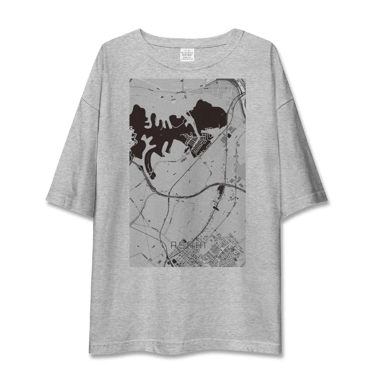 【朝日(三重県)】地図柄ビッグシルエットTシャツ