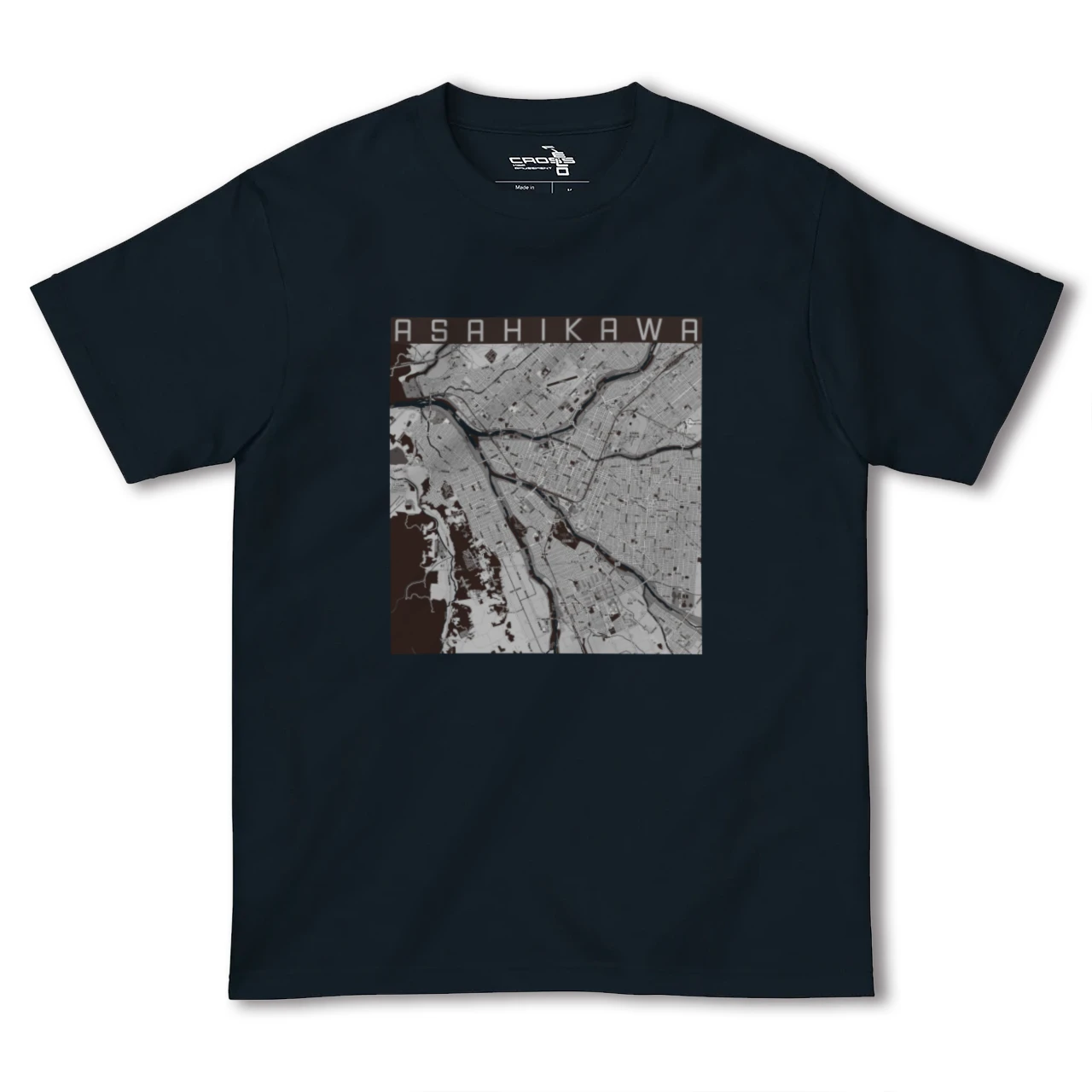 【旭川(北海道)】地図柄ヘビーウェイトTシャツ