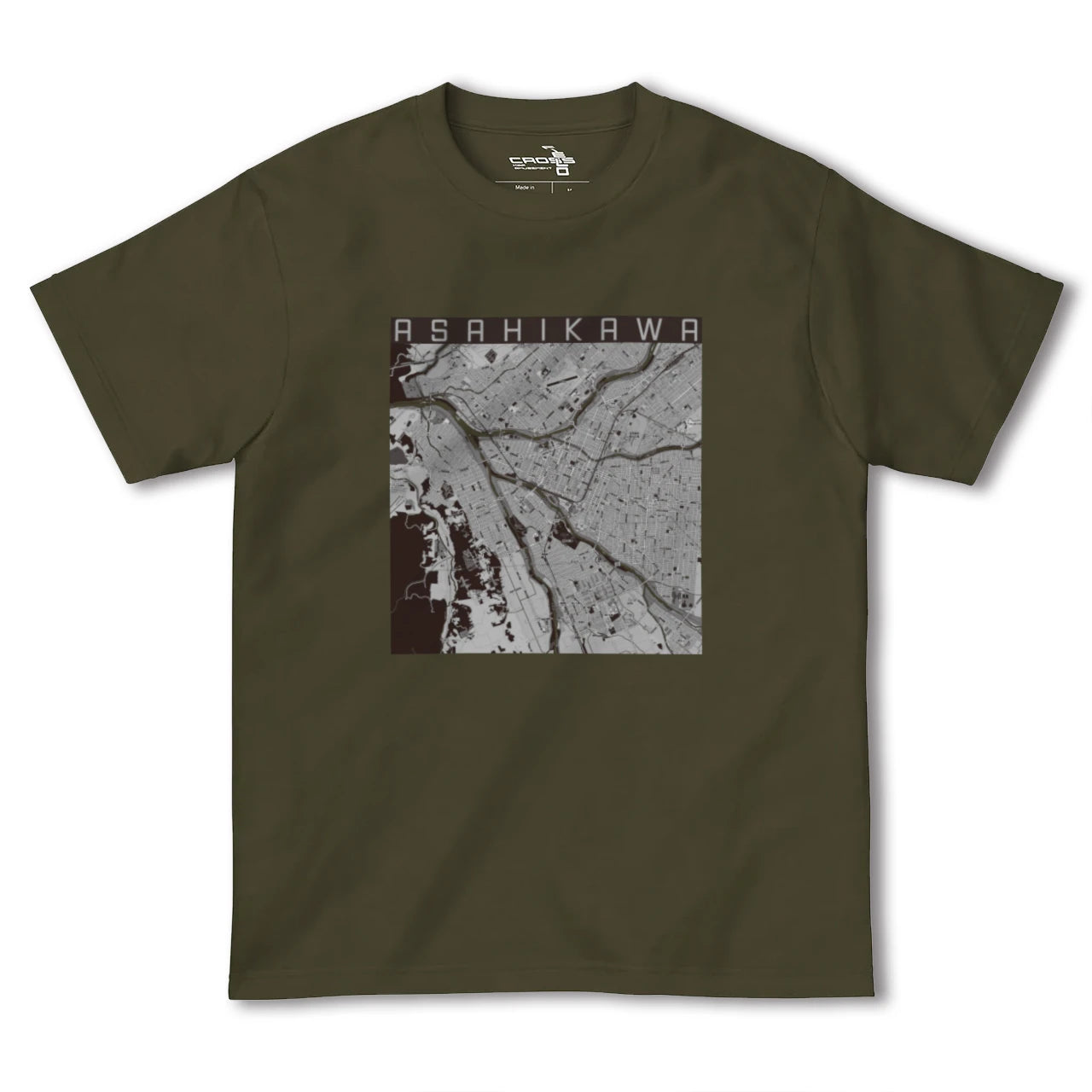 【旭川(北海道)】地図柄ヘビーウェイトTシャツ
