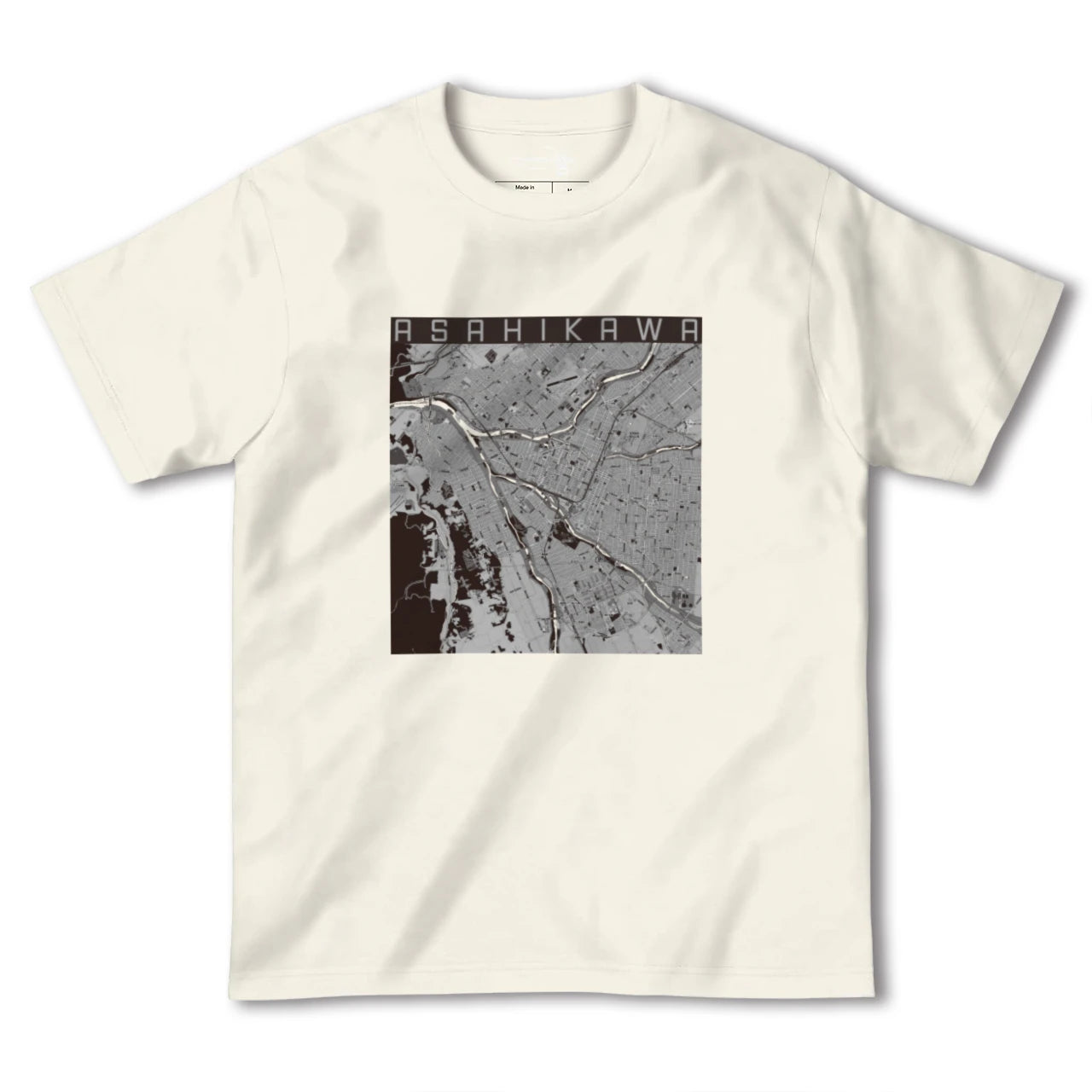 【旭川(北海道)】地図柄ヘビーウェイトTシャツ