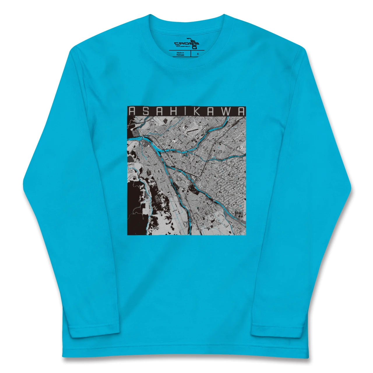 【旭川(北海道)】地図柄ロングスリーブTシャツ