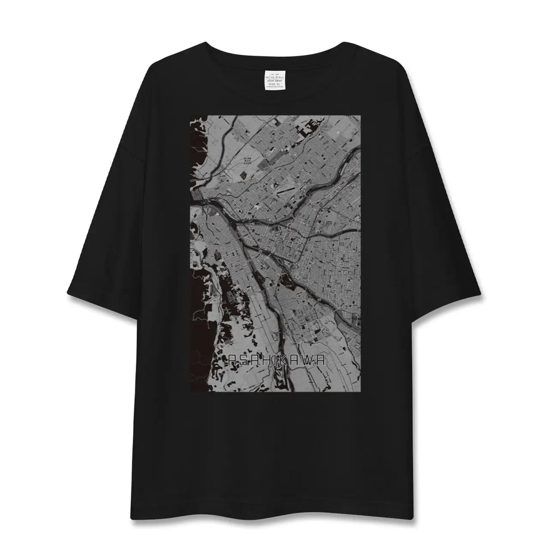【旭川(北海道)】地図柄ビッグシルエットTシャツ