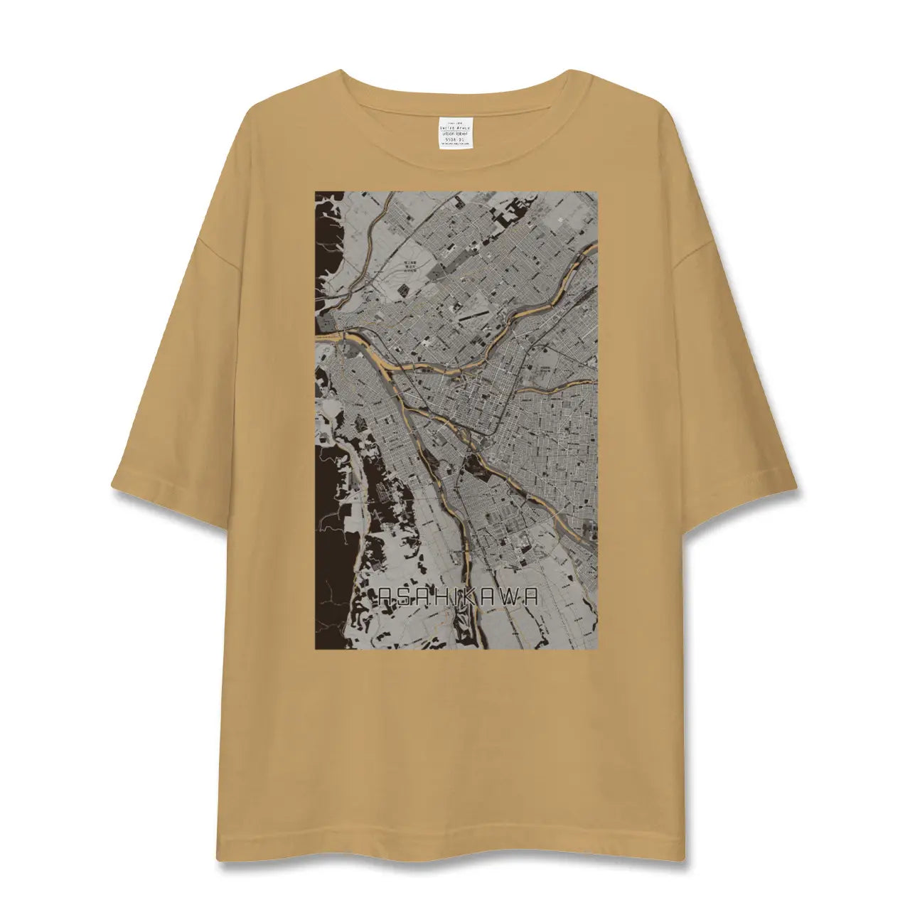 【旭川(北海道)】地図柄ビッグシルエットTシャツ