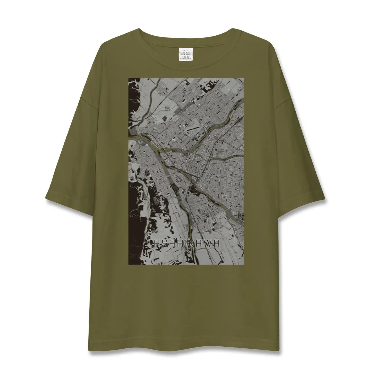 【旭川(北海道)】地図柄ビッグシルエットTシャツ