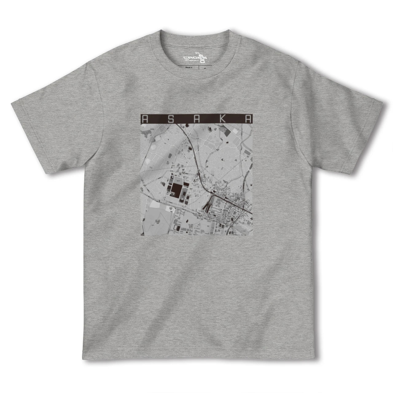 【朝霞(埼玉県)】地図柄ヘビーウェイトTシャツ