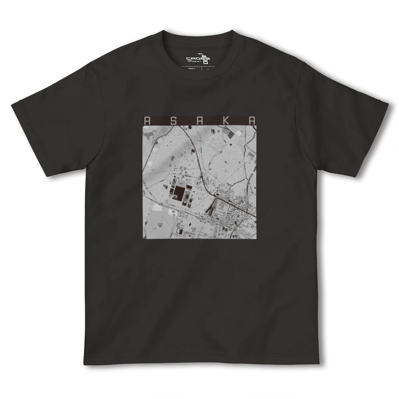 【朝霞(埼玉県)】地図柄ヘビーウェイトTシャツ