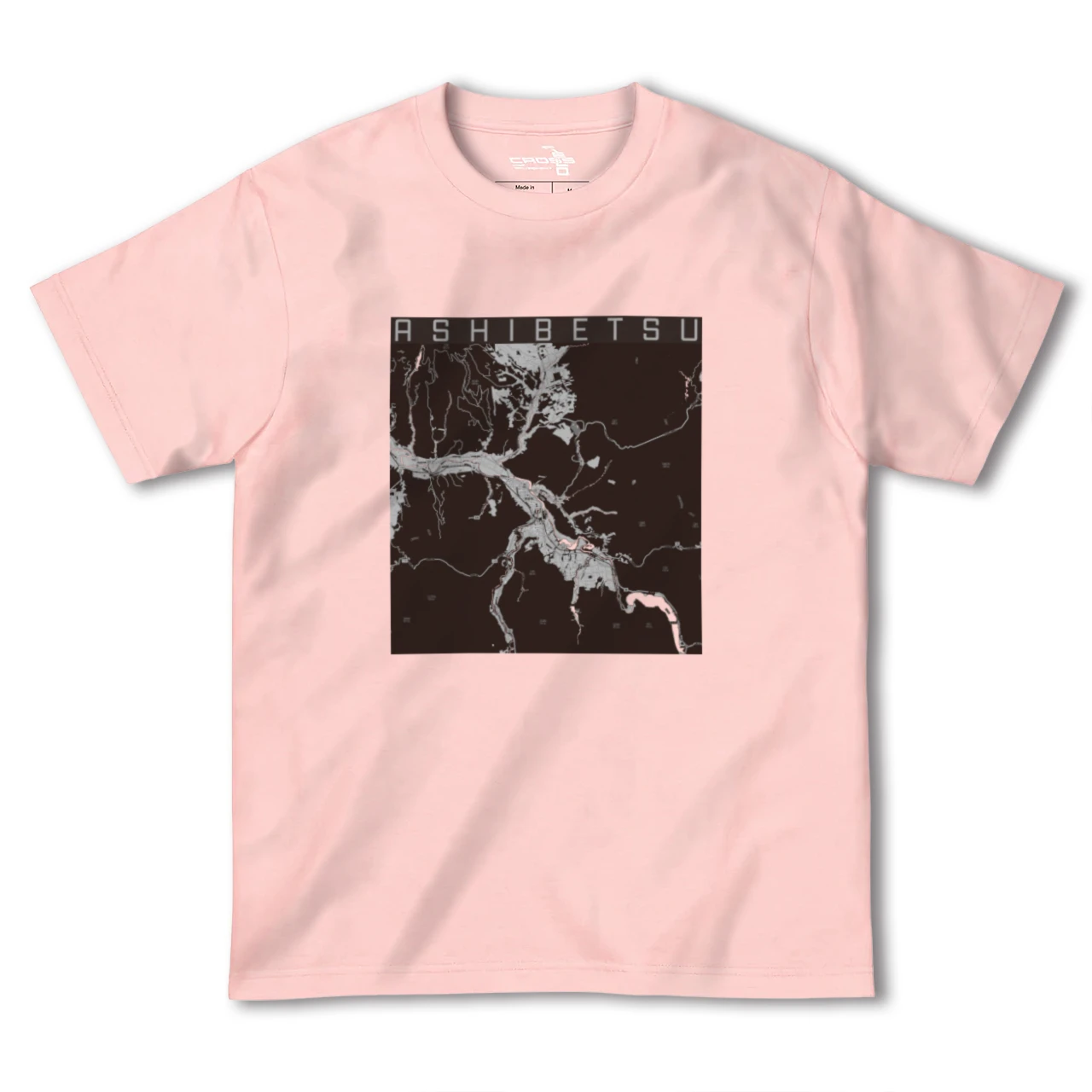 【芦別(北海道)】地図柄ヘビーウェイトTシャツ