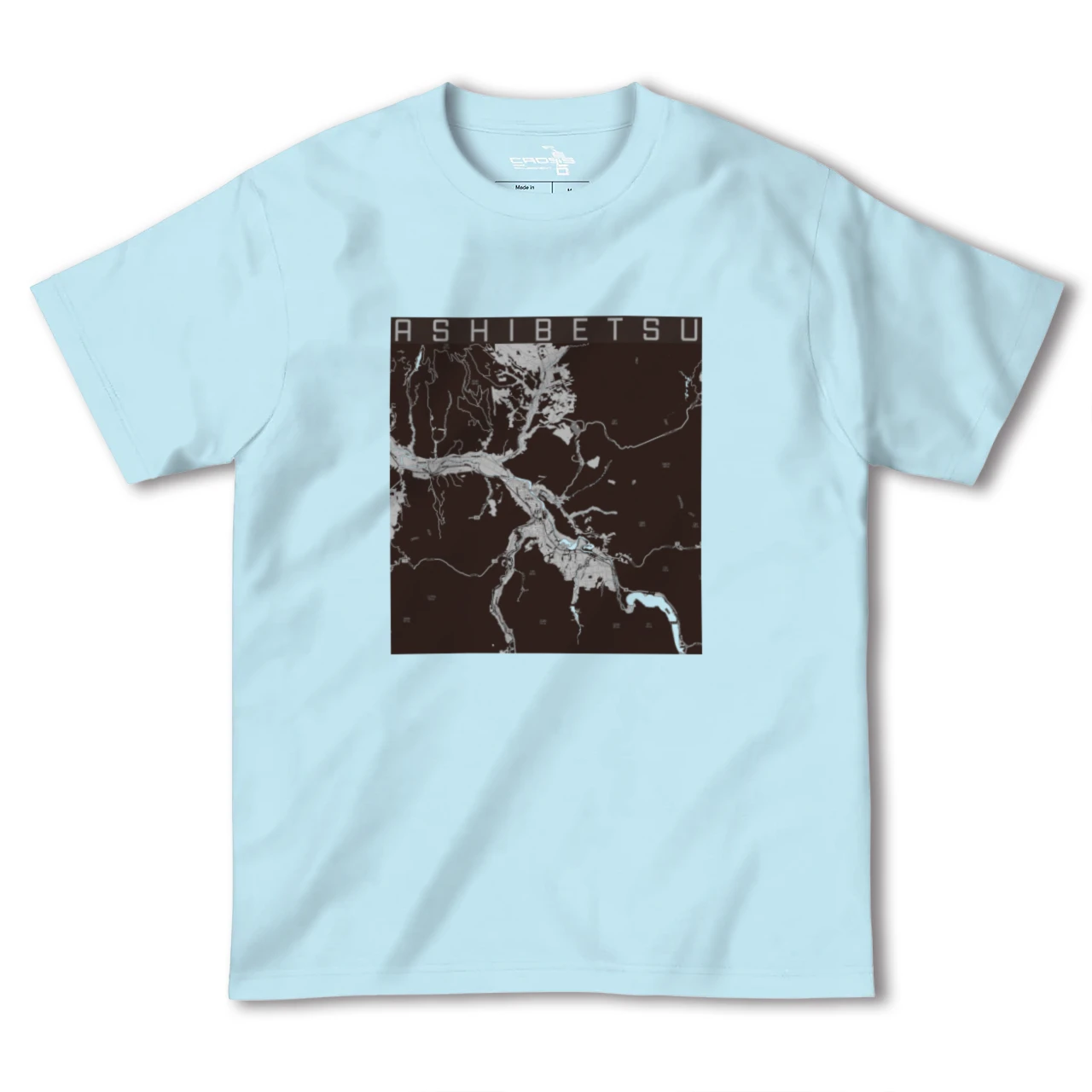 【芦別(北海道)】地図柄ヘビーウェイトTシャツ
