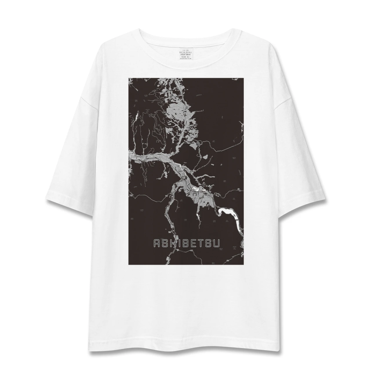 【芦別(北海道)】地図柄ビッグシルエットTシャツ