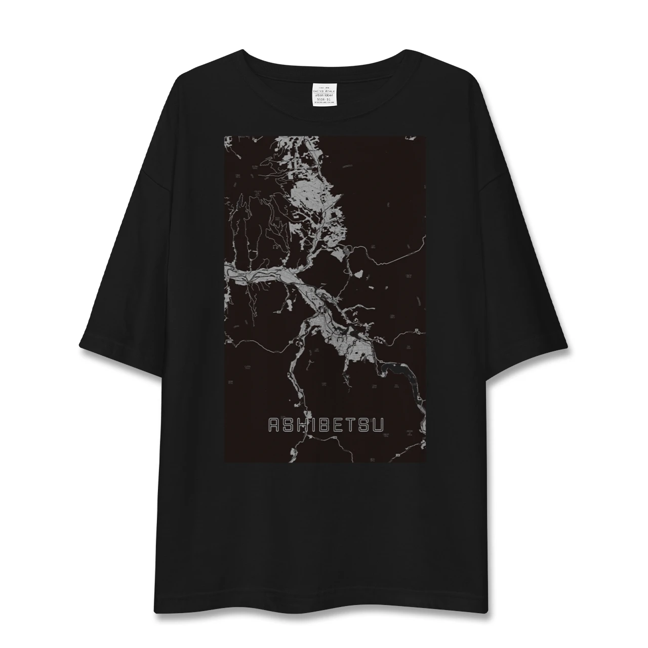 【芦別(北海道)】地図柄ビッグシルエットTシャツ