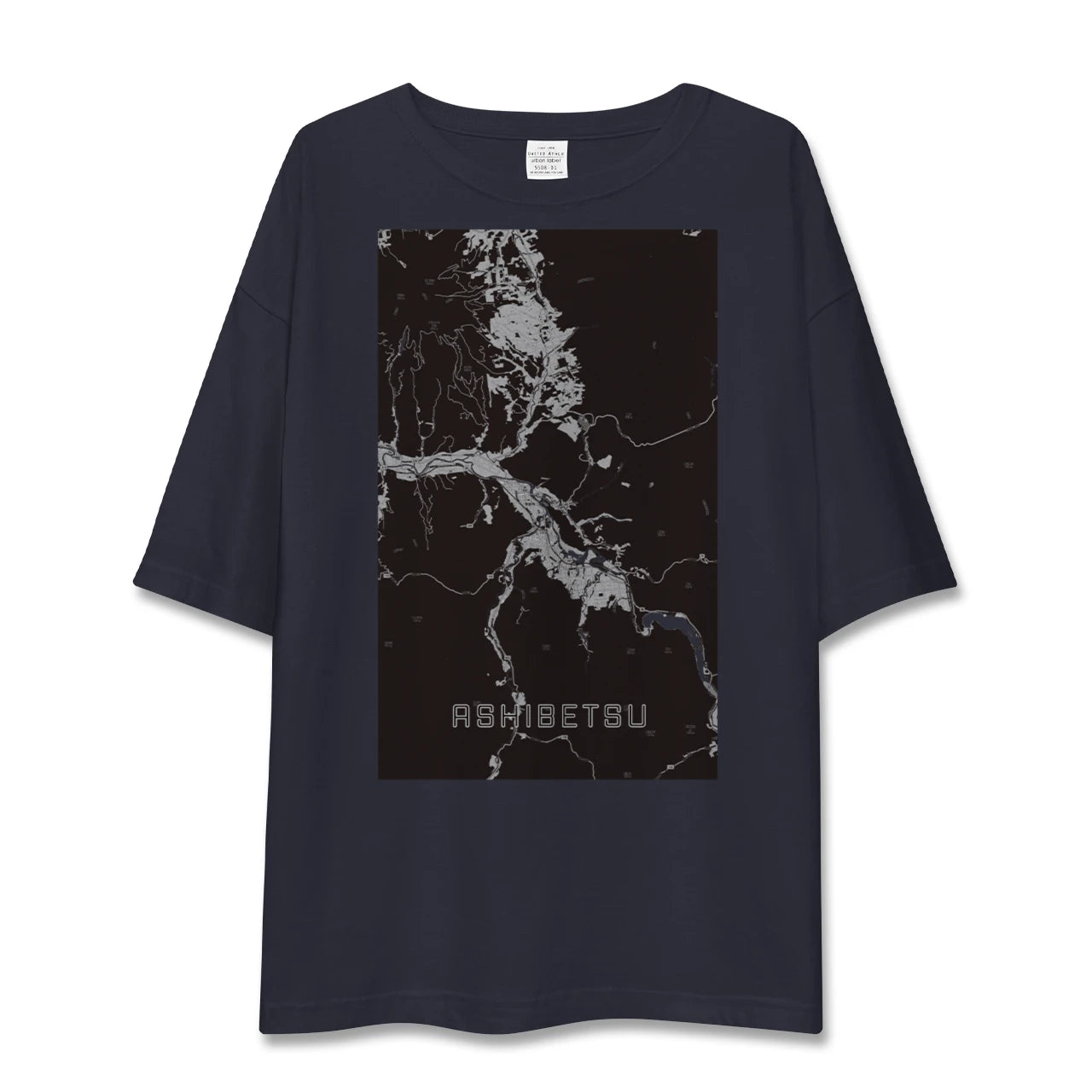 【芦別(北海道)】地図柄ビッグシルエットTシャツ