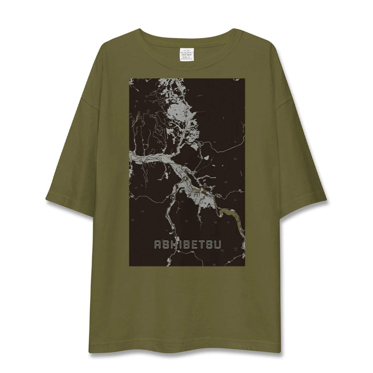 【芦別(北海道)】地図柄ビッグシルエットTシャツ