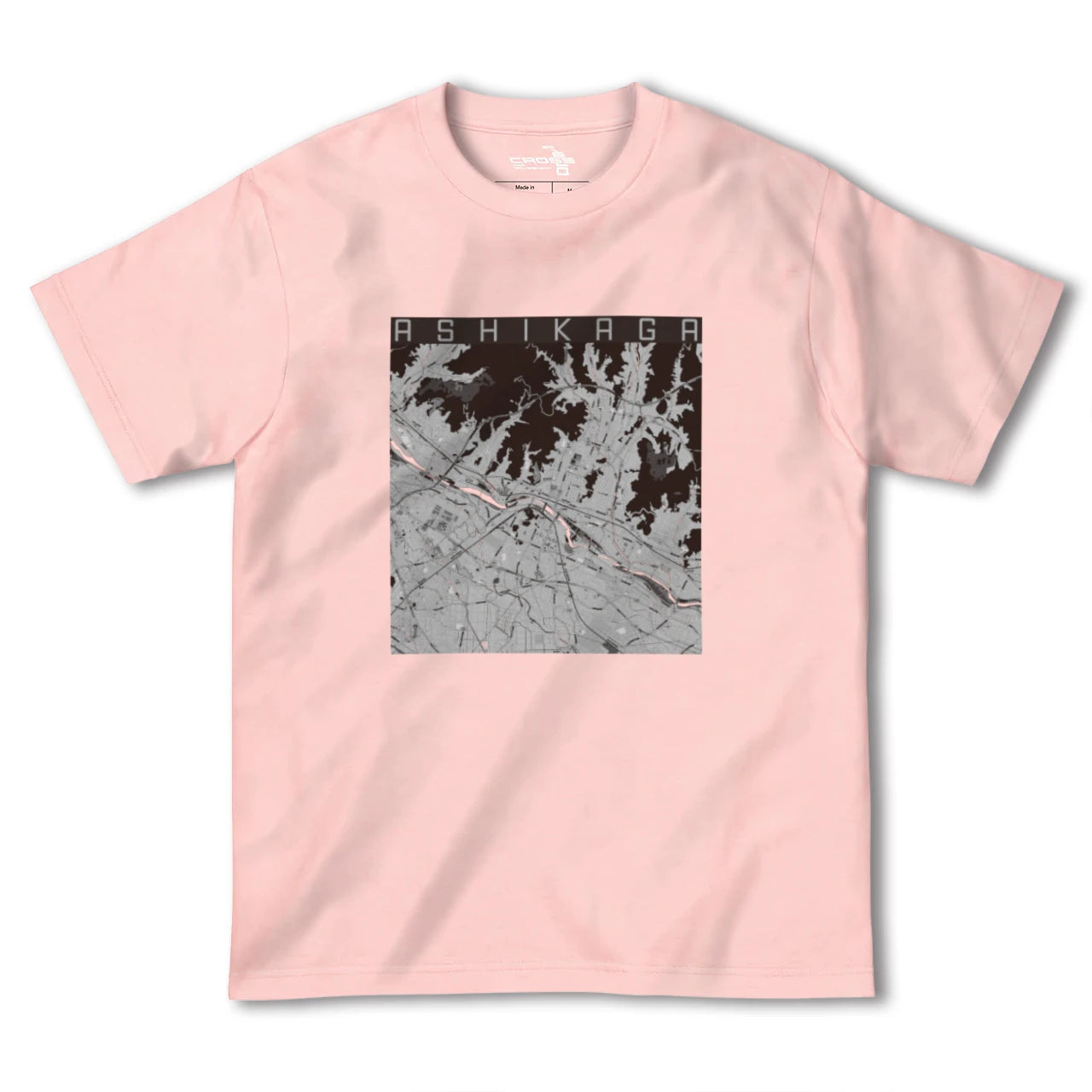 【足利(栃木県)】地図柄ヘビーウェイトTシャツ