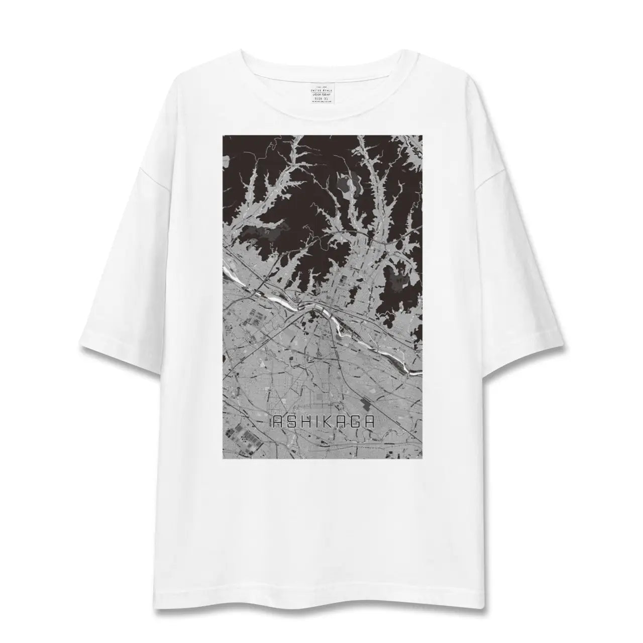 【足利(栃木県)】地図柄ビッグシルエットTシャツ