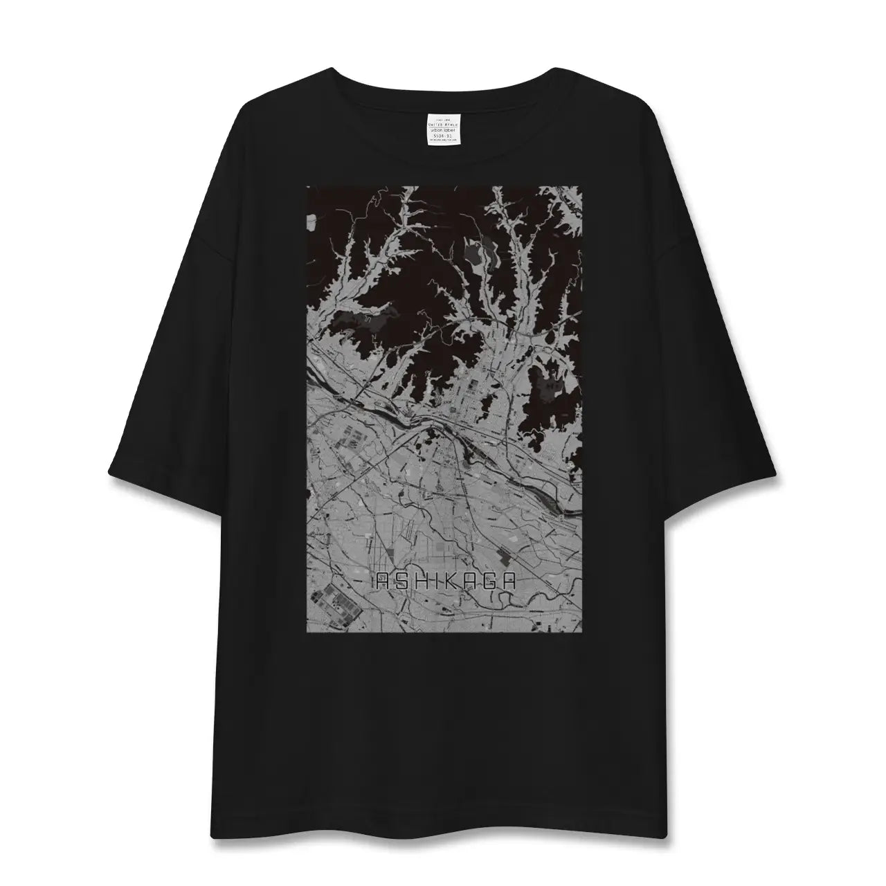 【足利(栃木県)】地図柄ビッグシルエットTシャツ