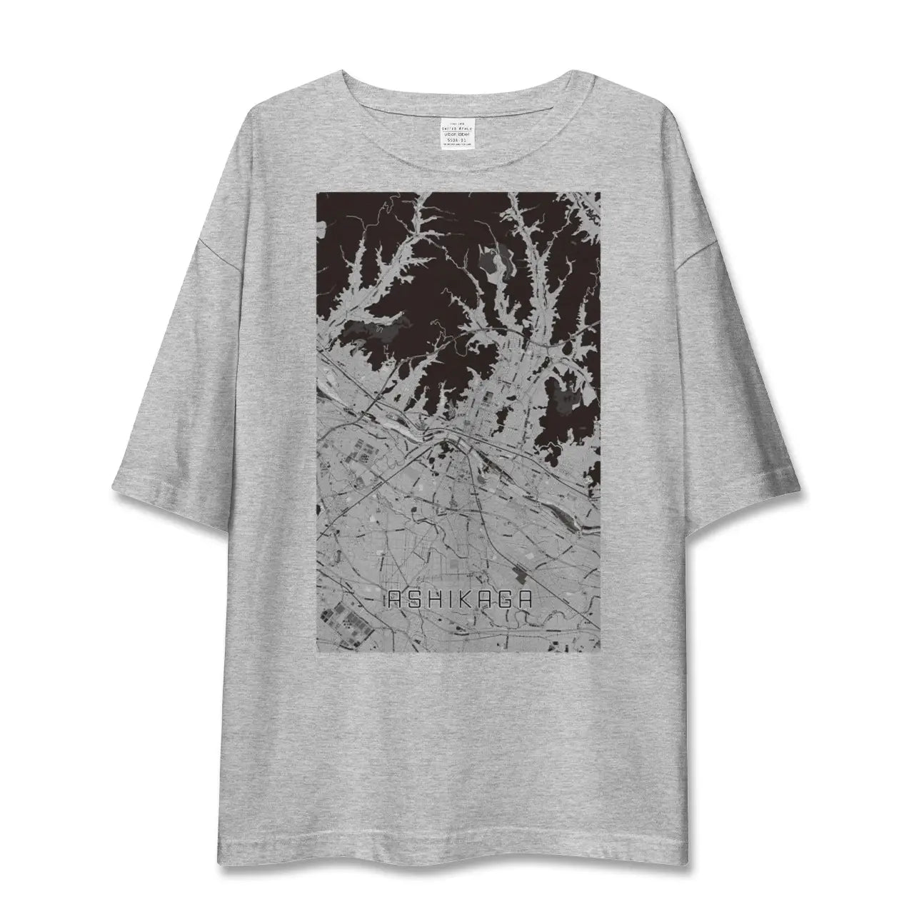 【足利(栃木県)】地図柄ビッグシルエットTシャツ