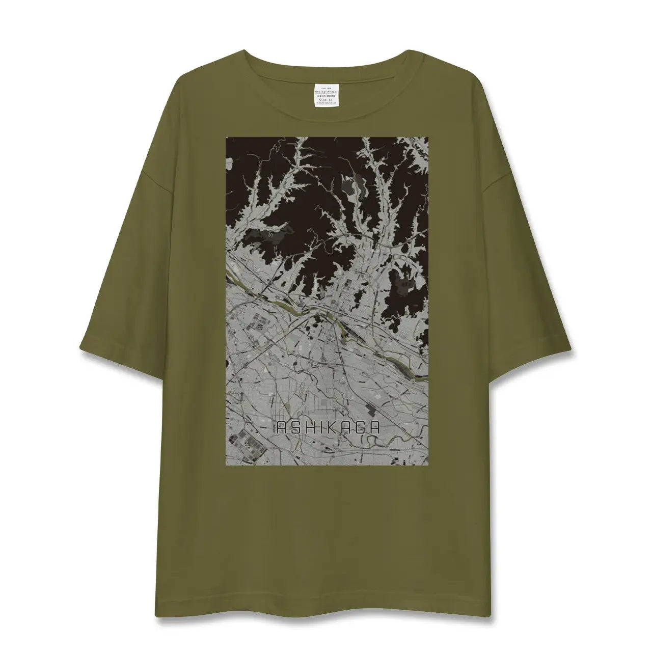 【足利(栃木県)】地図柄ビッグシルエットTシャツ