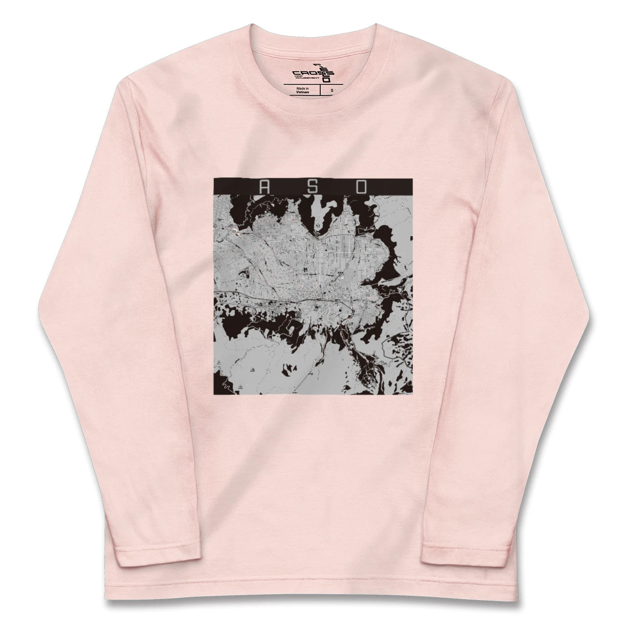 【阿蘇2(熊本県)】地図柄ロングスリーブTシャツ