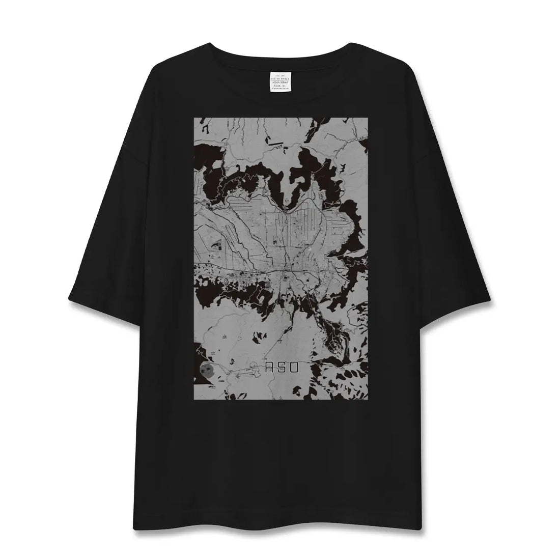 【阿蘇2(熊本県)】地図柄ビッグシルエットTシャツ