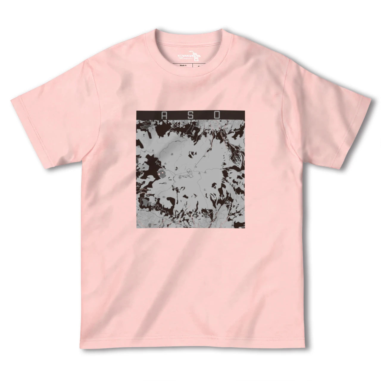 【阿蘇(熊本県)】地図柄ヘビーウェイトTシャツ